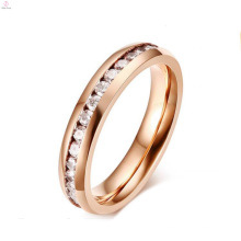 Venta caliente anillos de acero inoxidable de gran tamaño para mujeres